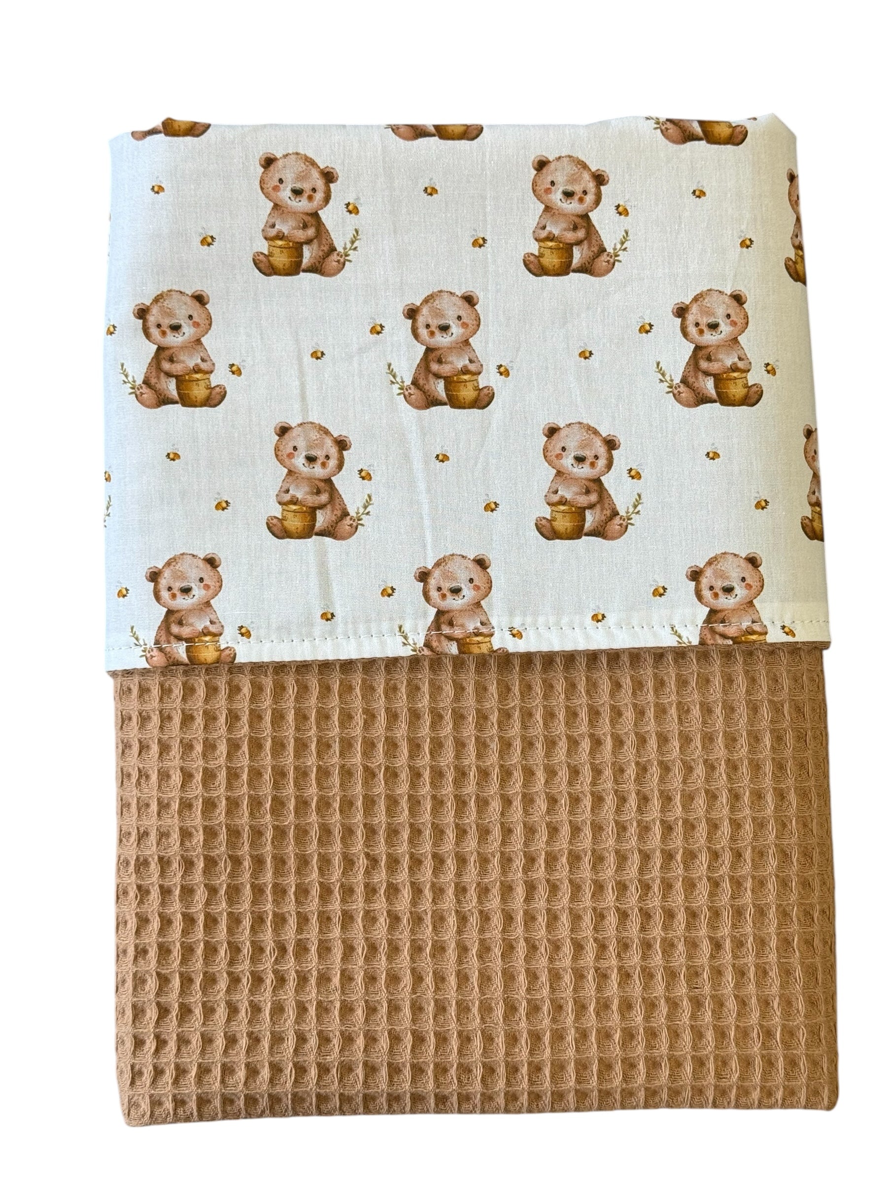 Baby deken kinderwagen deken wieg deken camel beer met honing