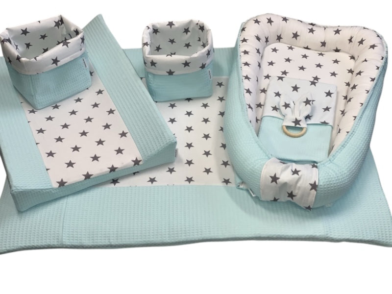 Boxkleed mint grote sterren