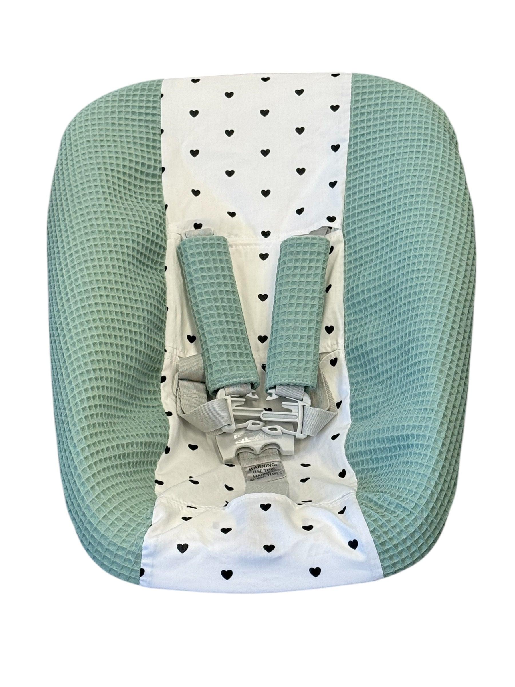 Stokke Newborn hoes oud groen hartjes