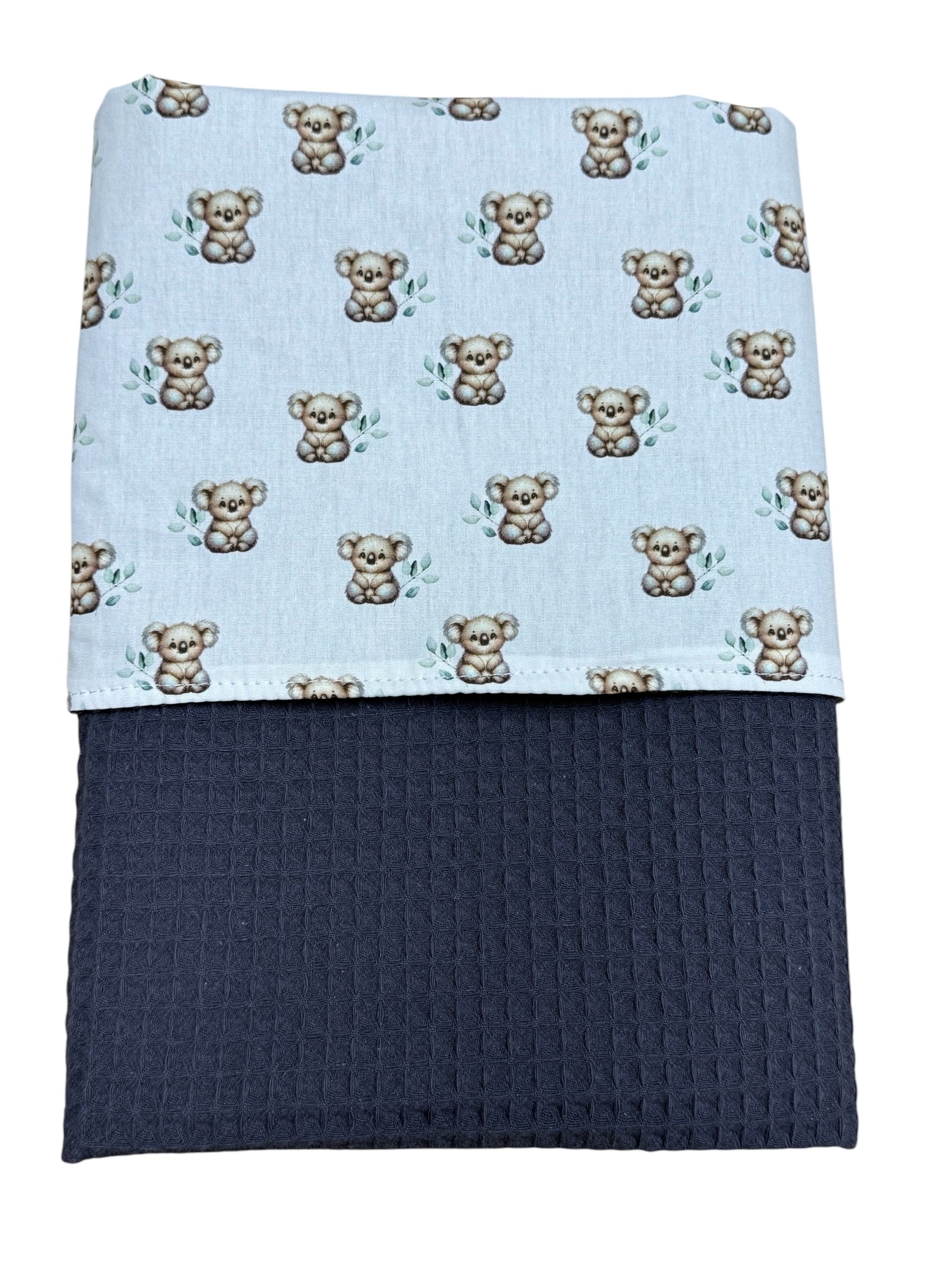 Baby deken kinderwagen deken wieg deken donker blauw koala