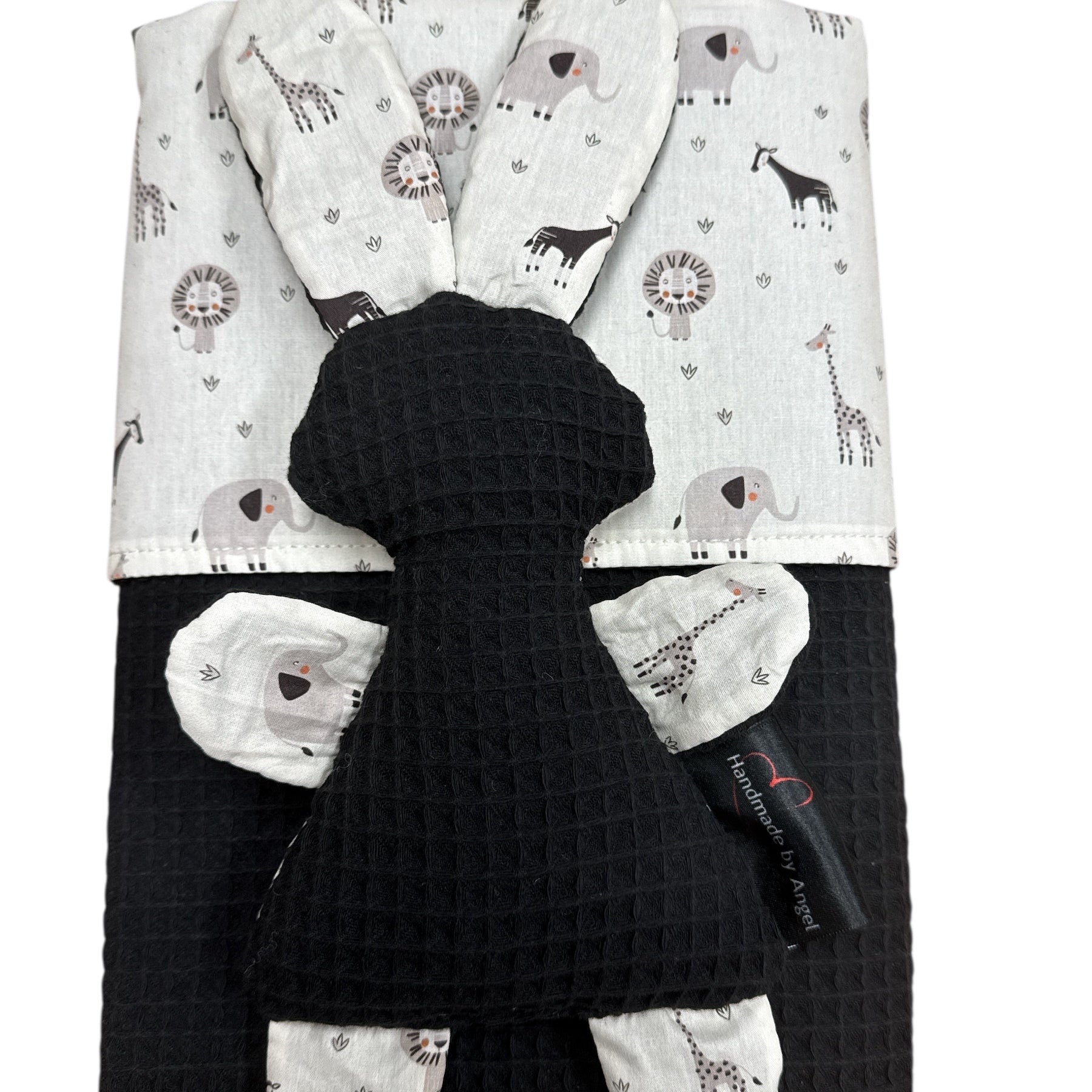 Baby set deken knuffel zwart nieuwe diertjes