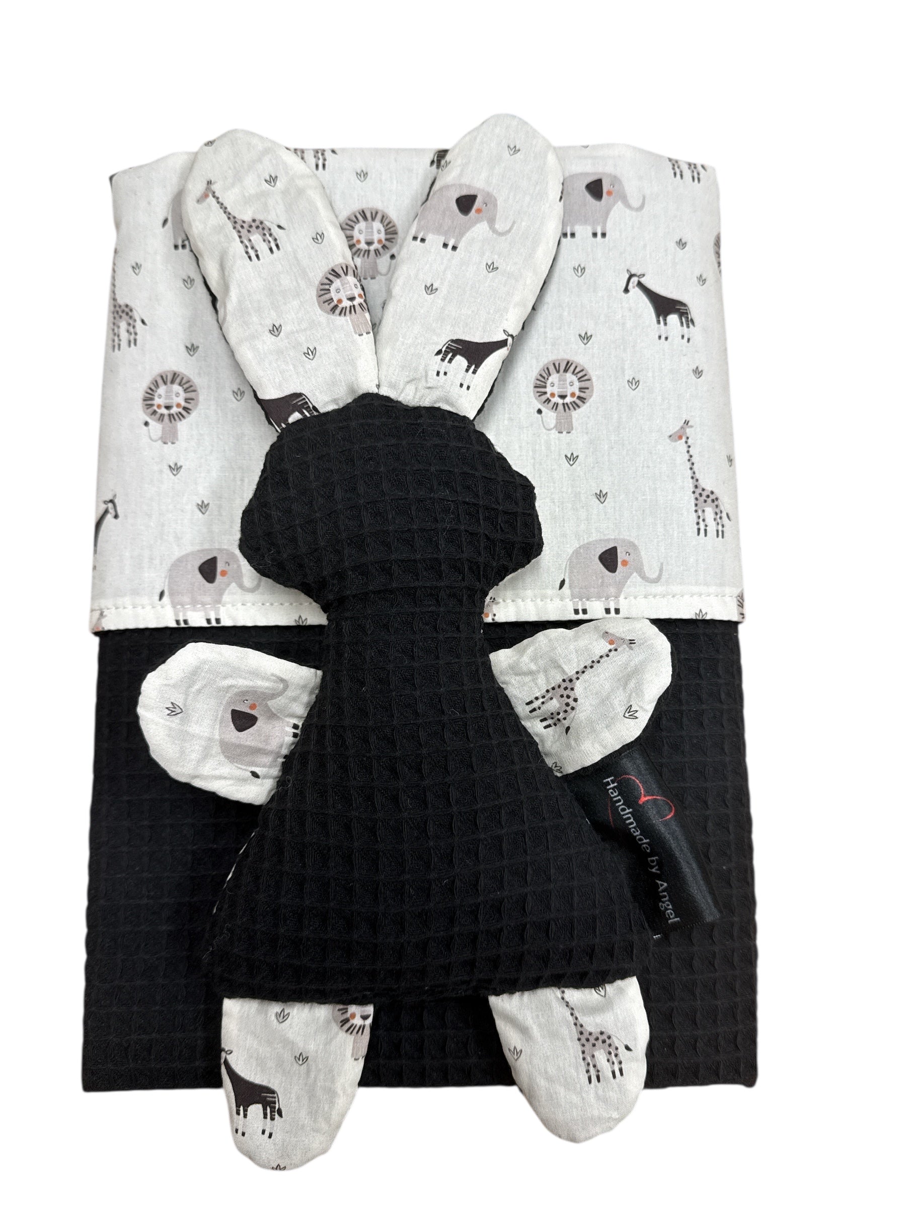 Baby set deken knuffel zwart nieuwe diertjes