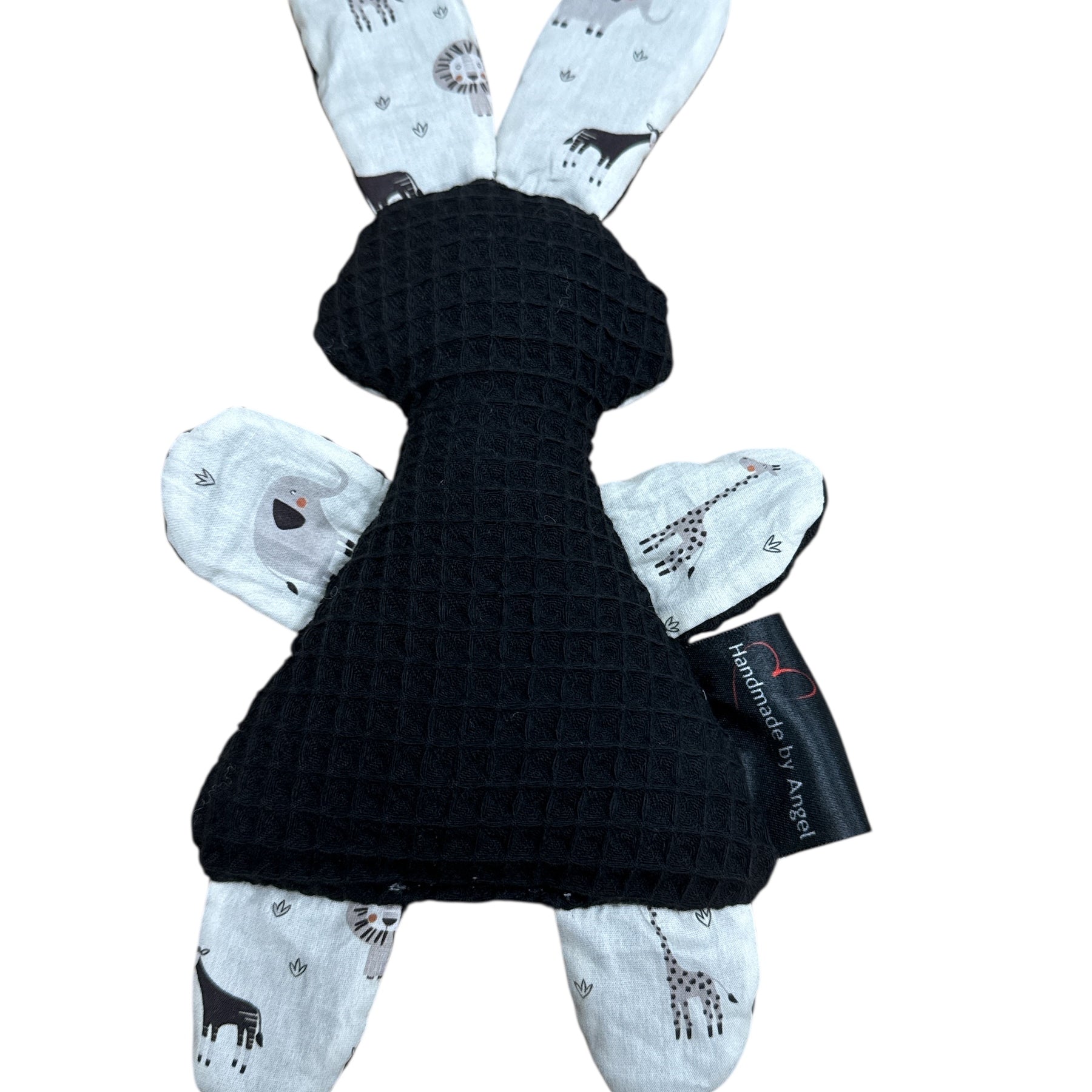 Knuffeltje konijn zwart nieuwe diertjes