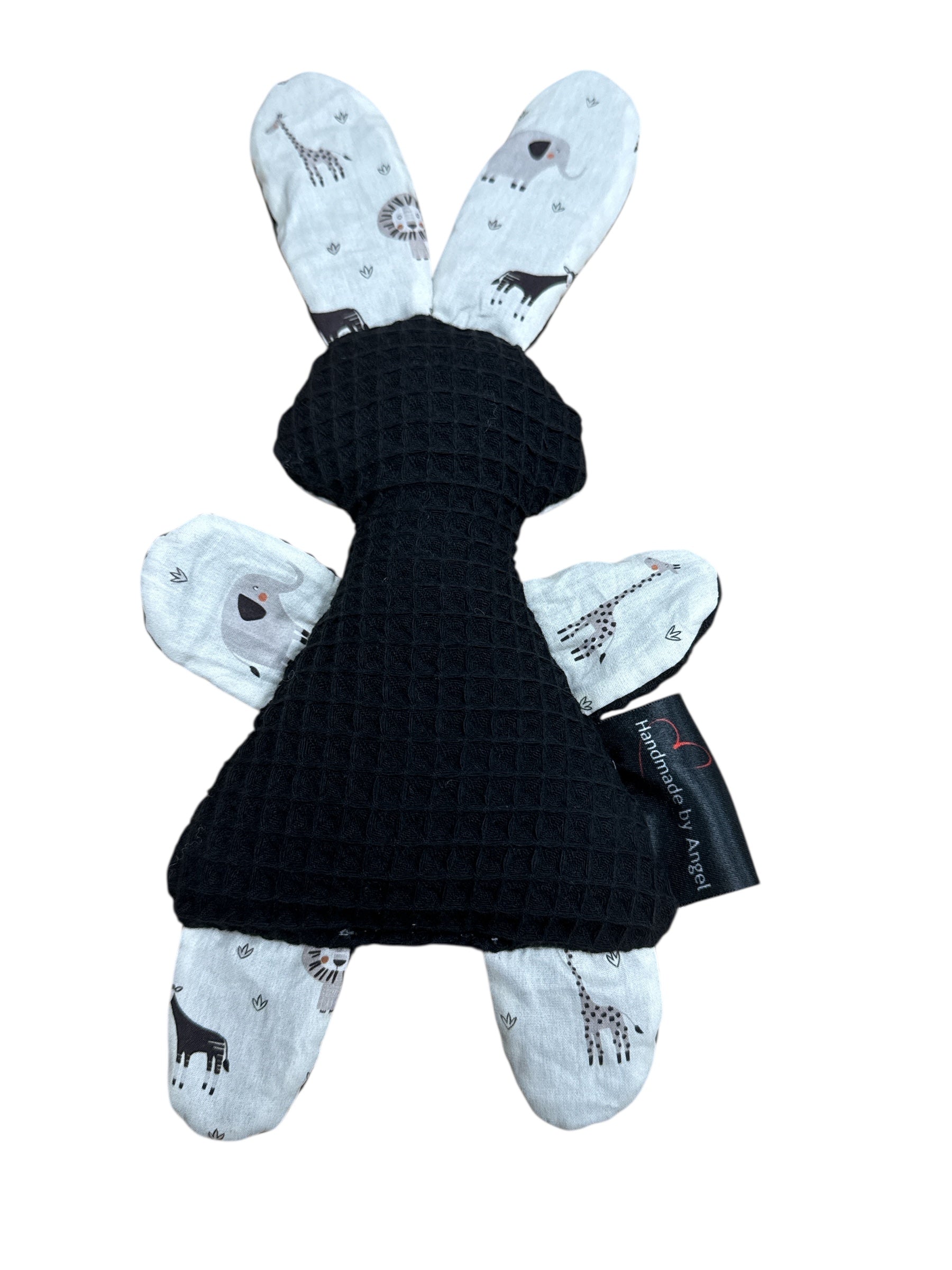 Knuffeltje konijn zwart nieuwe diertjes