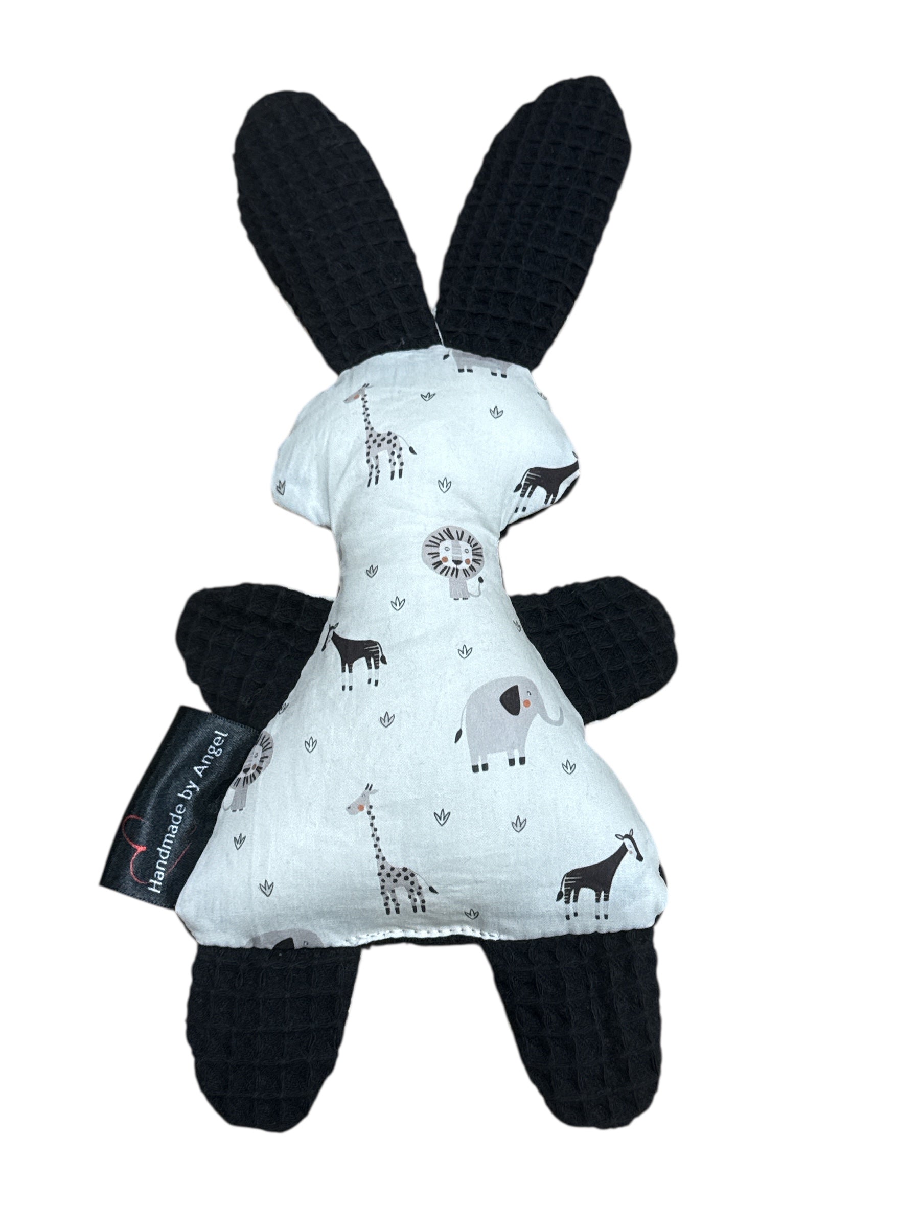 Knuffeltje konijn zwart nieuwe diertjes