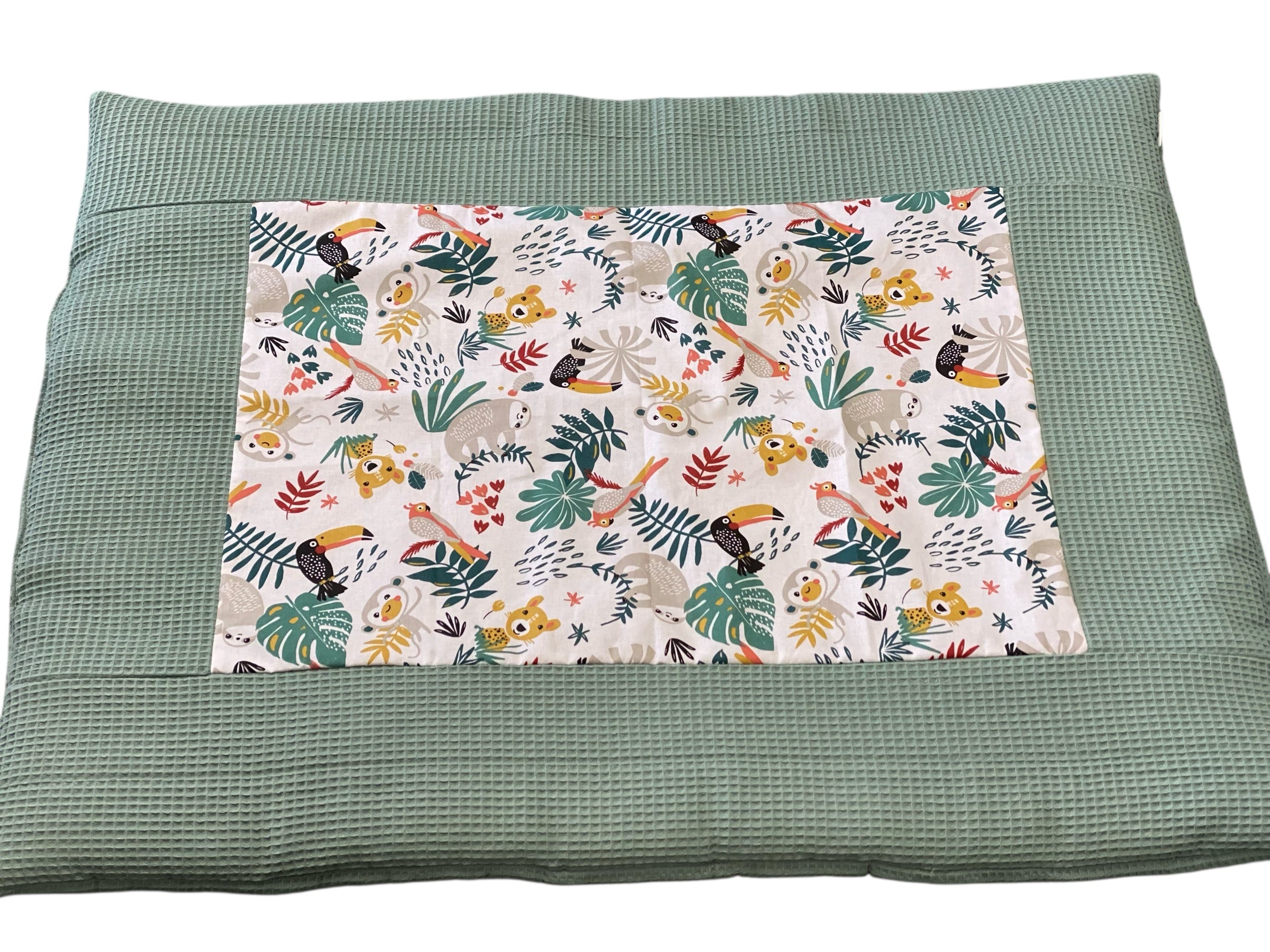 Boxkleed oud groen jungle