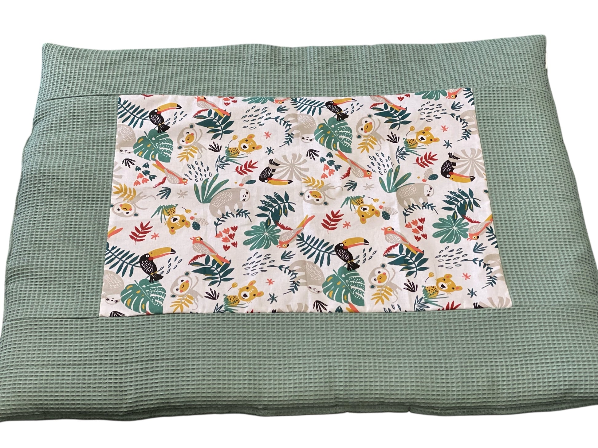 Boxkleed oud groen jungle