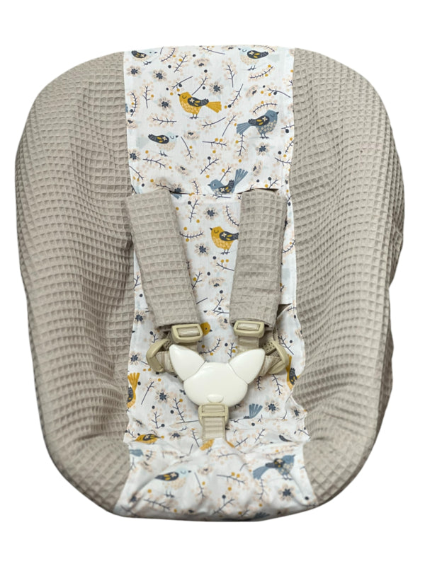 Stokke newborn hoes ecru vogeltjes
