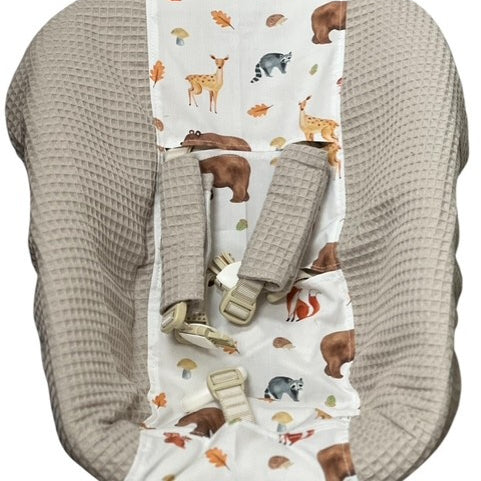 Stokke newborn hoes ecru forest animal