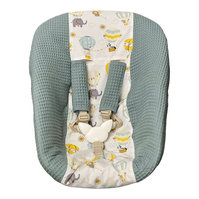 Stokke newborn hoes dusty green luchtballonnen