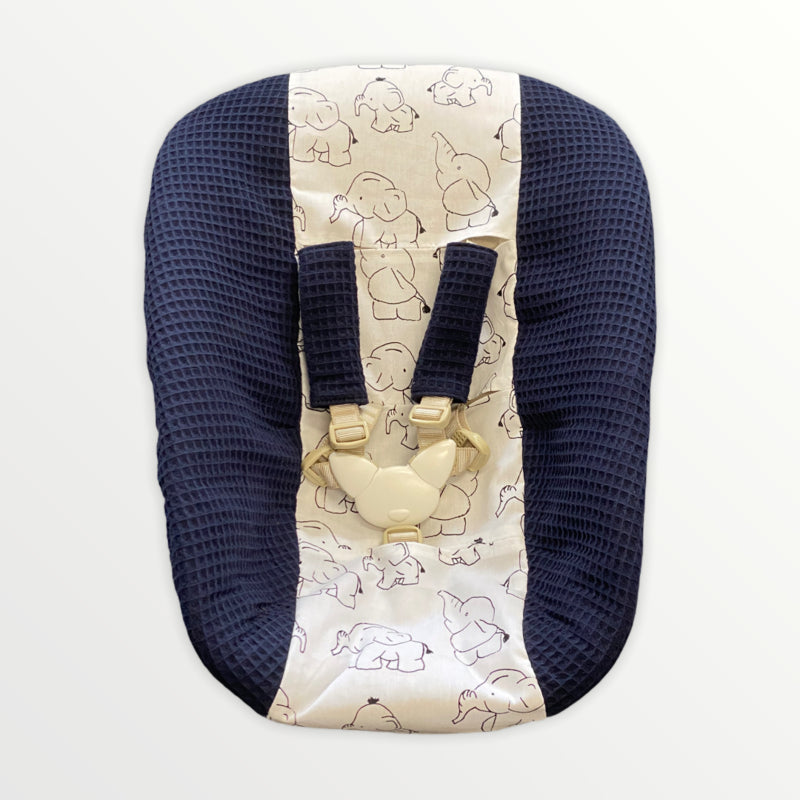 Stokke newborn hoes donker blauw navy olifanten