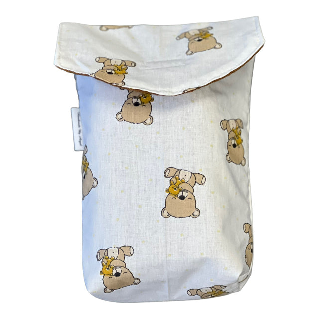 Luier etui tasje klein camel teddy beertjes