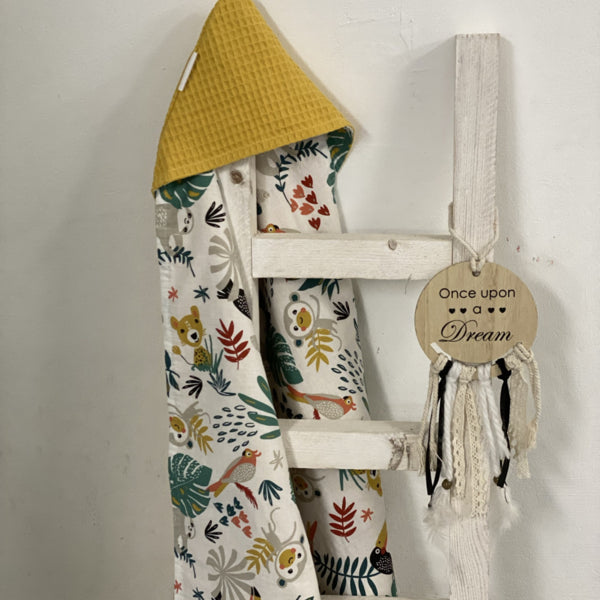 Wikkeldoek oker geel jungle