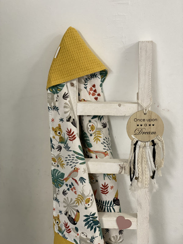 Wikkeldoek oker geel jungle