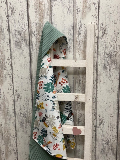 Wikkeldoek oud groen jungle