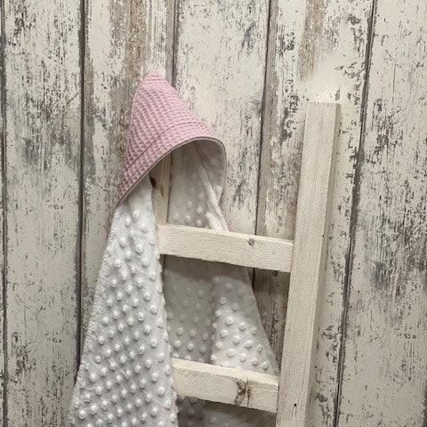 Wikkeldoek oud roze noppen