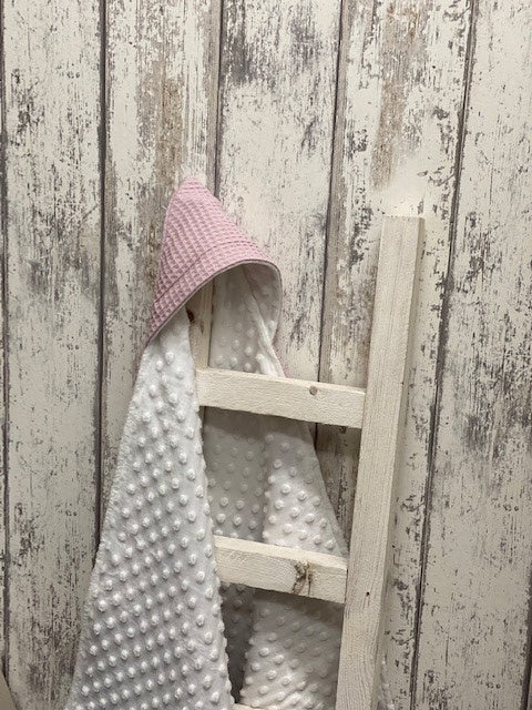 Wikkeldoek oud roze noppen