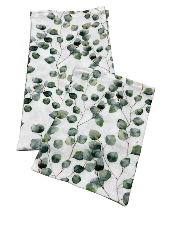 Hydrofiel doek en washandje groen takje