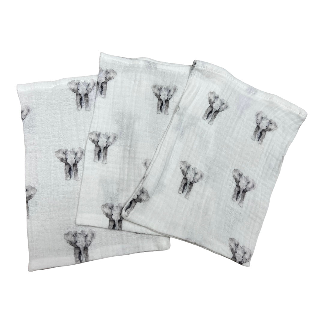 Hydrofiel washandjes olifantjes