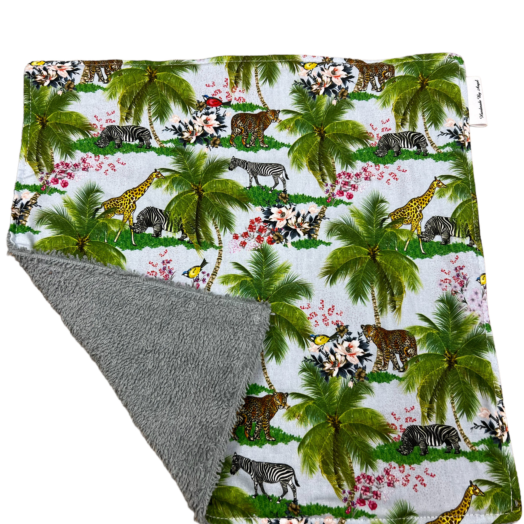 Spuugdoekje oud groen blue jungle