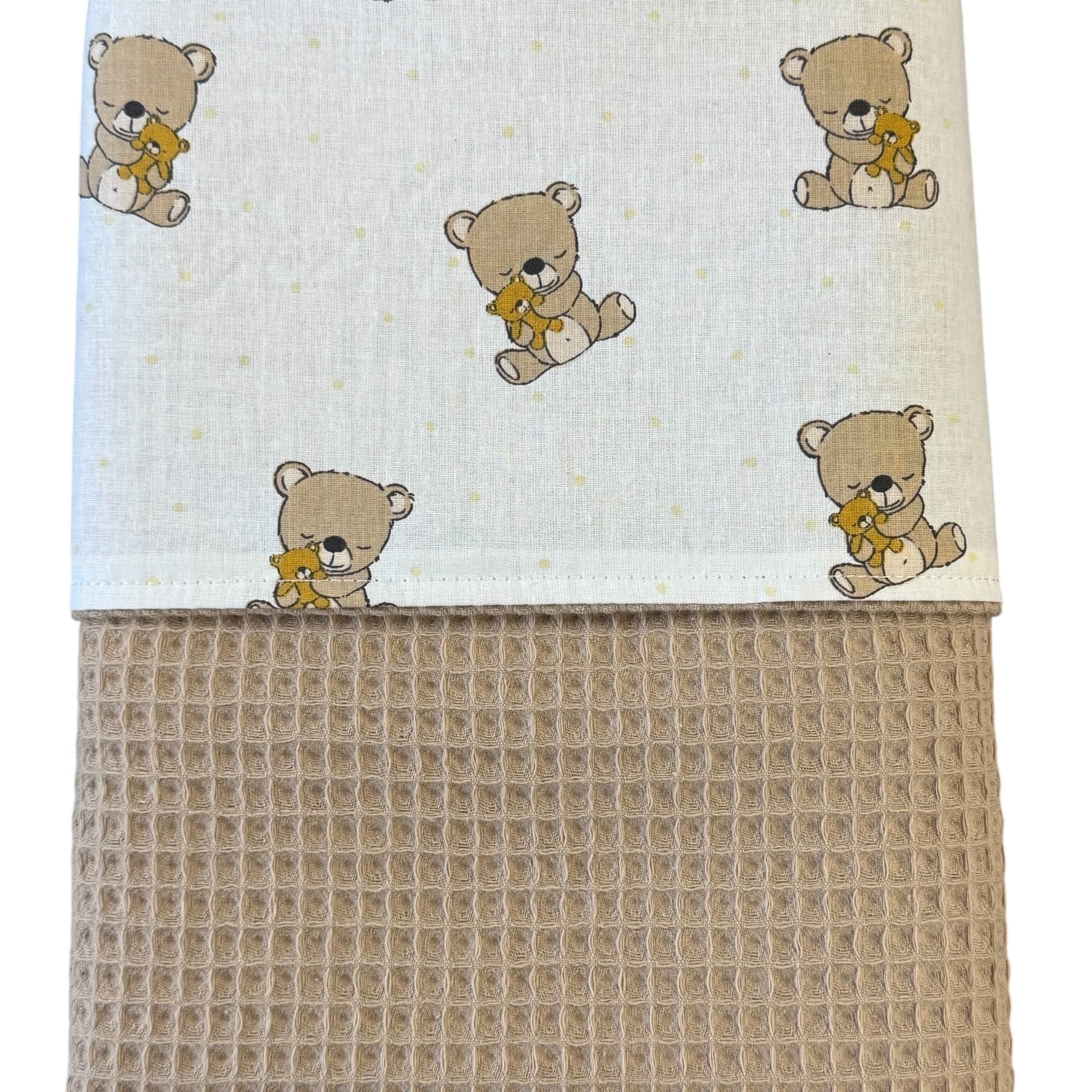 Baby deken kinderwagen deken wieg deken Teddy beer zand beige kleur