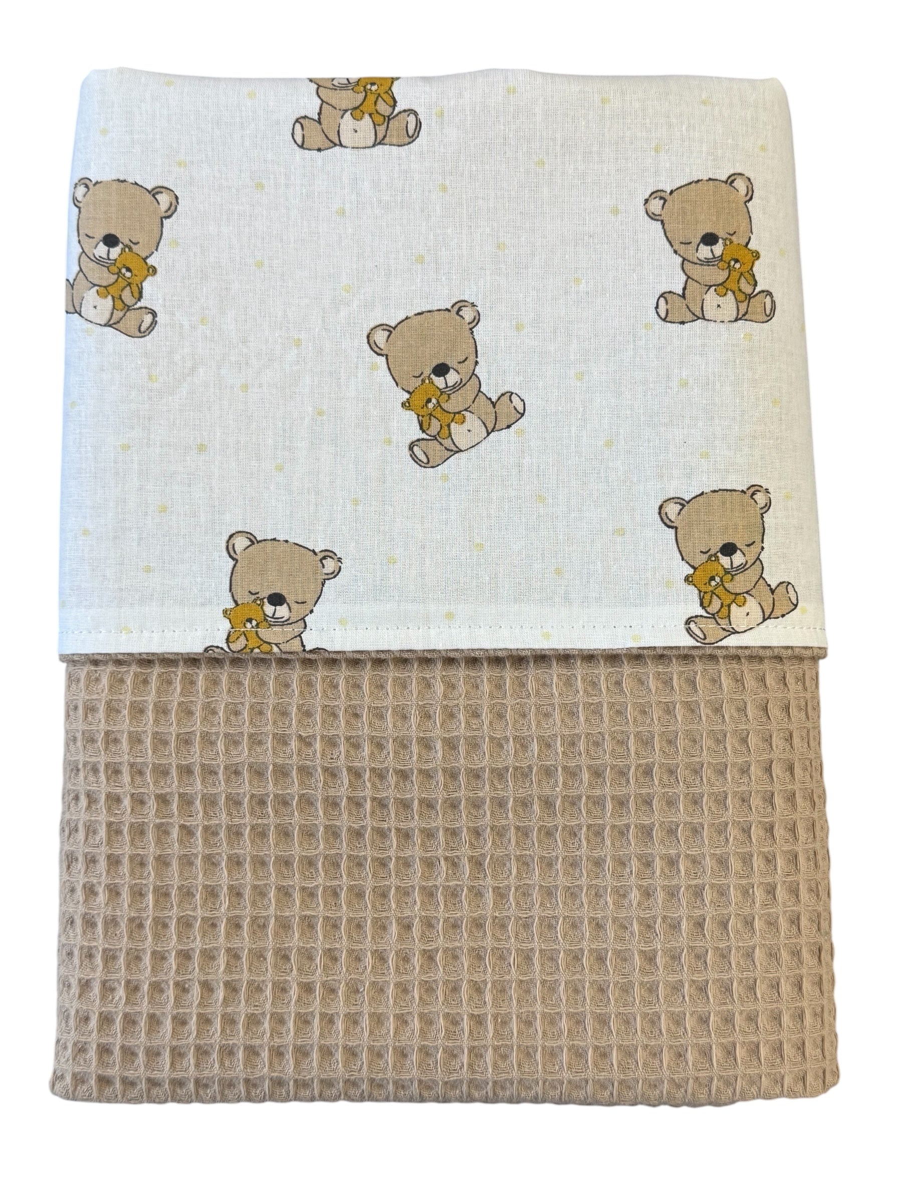 Baby deken kinderwagen deken wieg deken Teddy beer zand beige kleur