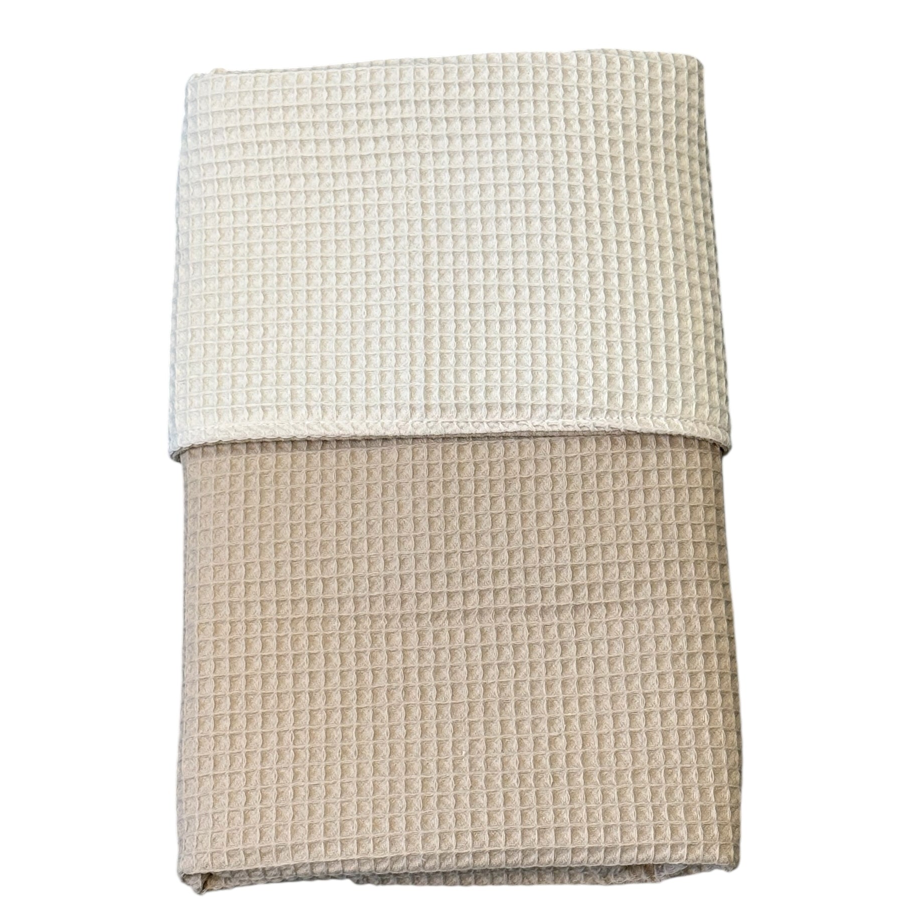 Baby deken kinderwagen deken wieg deken Zand Ecru Wafel