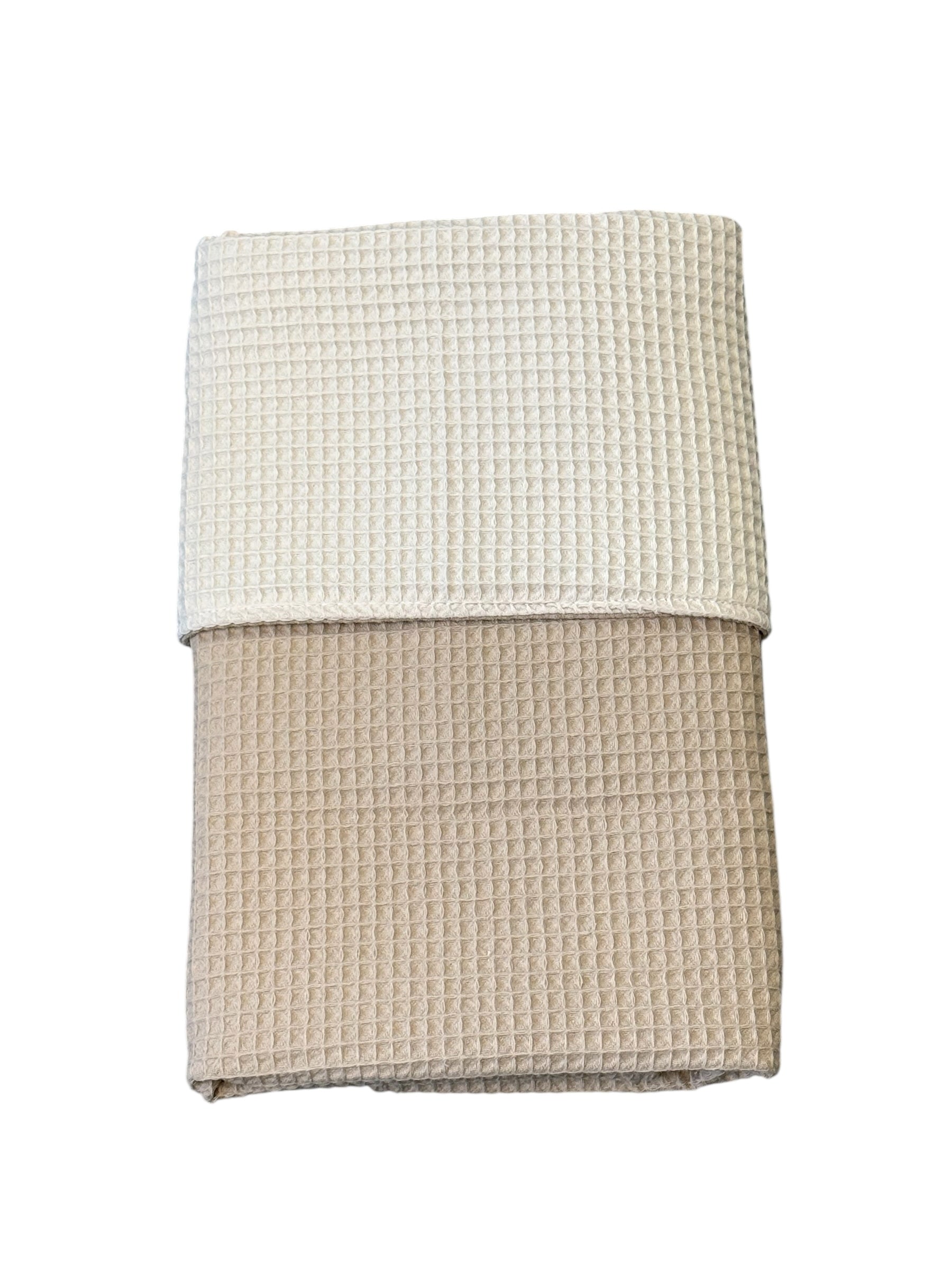 Baby deken kinderwagen deken wieg deken Zand Ecru Wafel