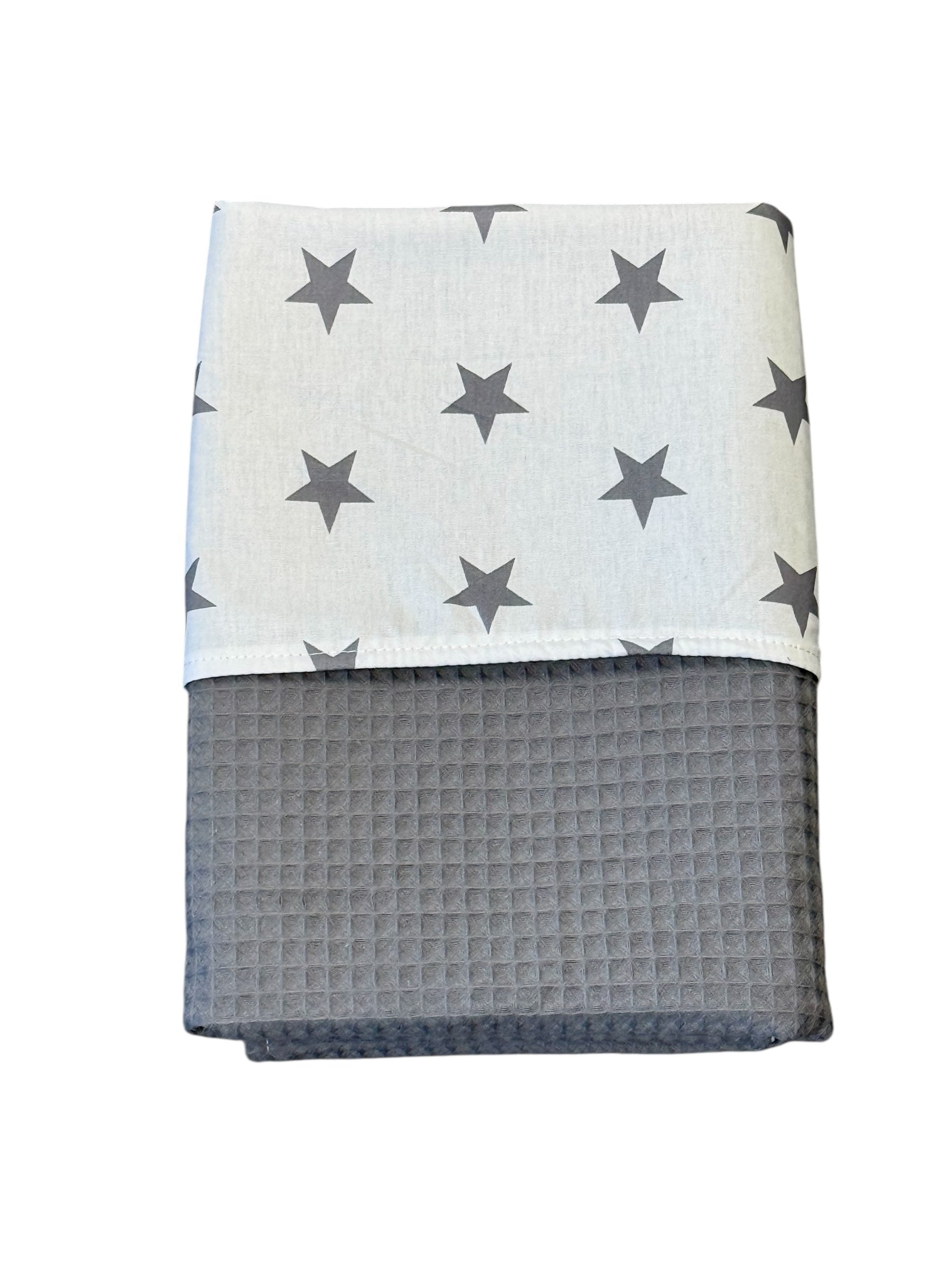 Baby deken kinderwagen deken wieg deken Grote Sterren antraciet