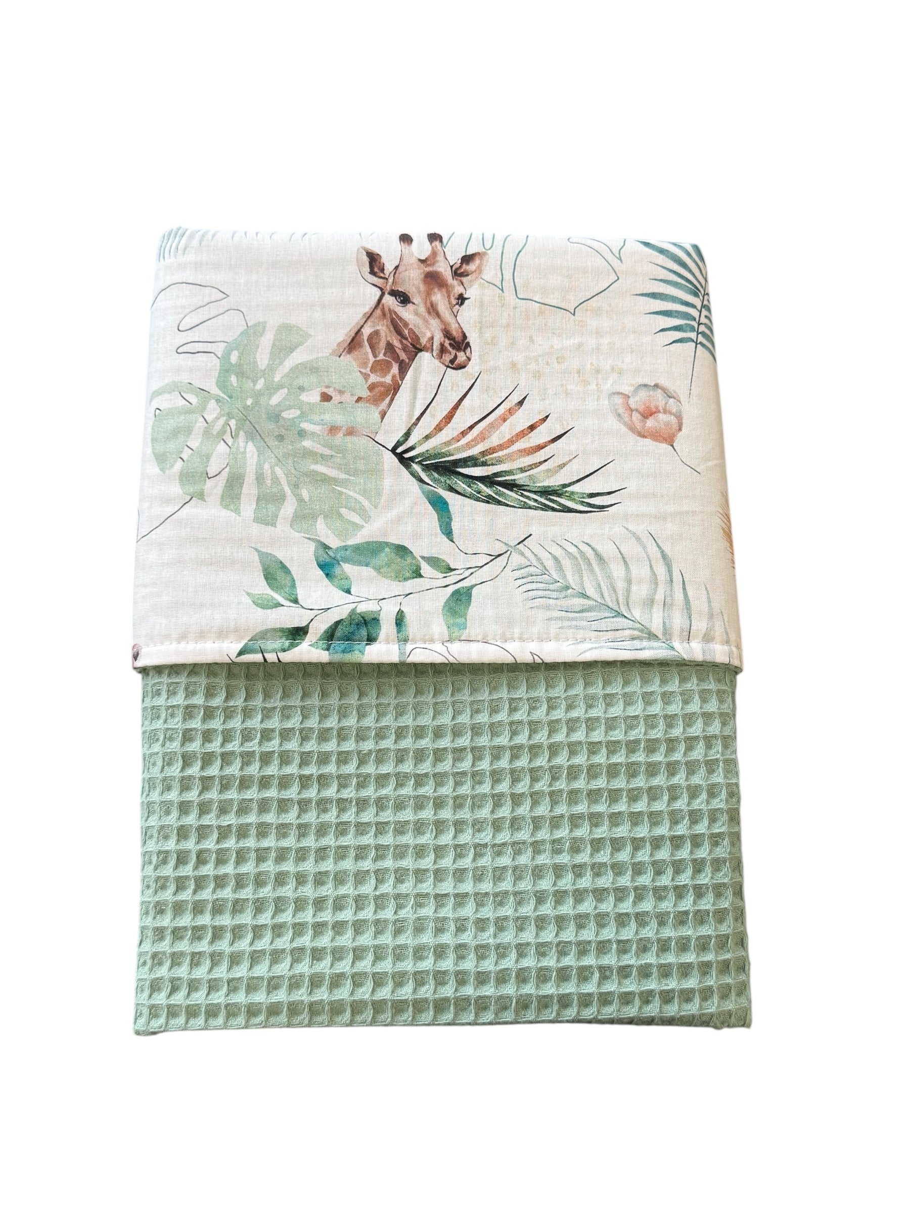 Baby deken kinderwagen deken wieg deken oud groen Wild Animal