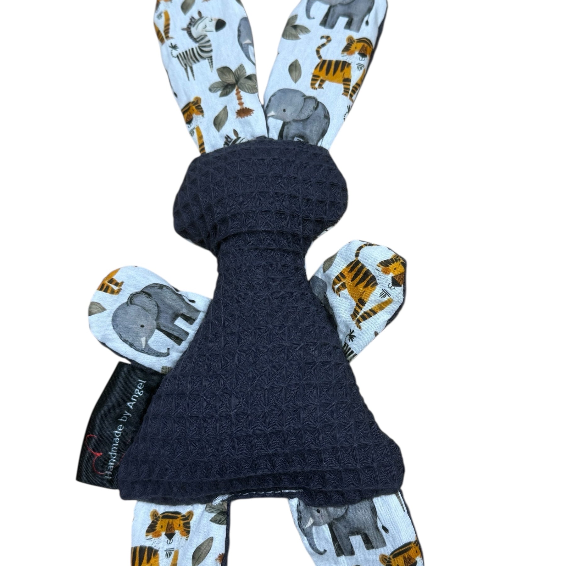 Knuffeltje konijn antraciet grijs blauw olifant zebra tijger