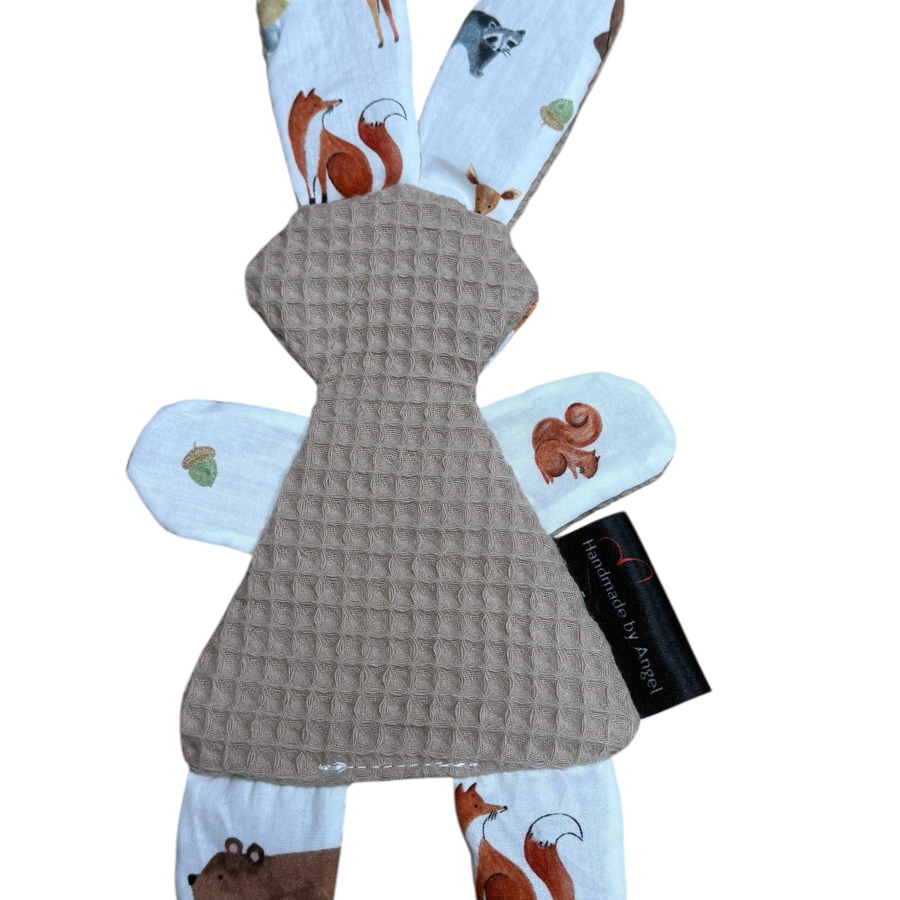 Knuffeldoekje konijn taupe forest animal