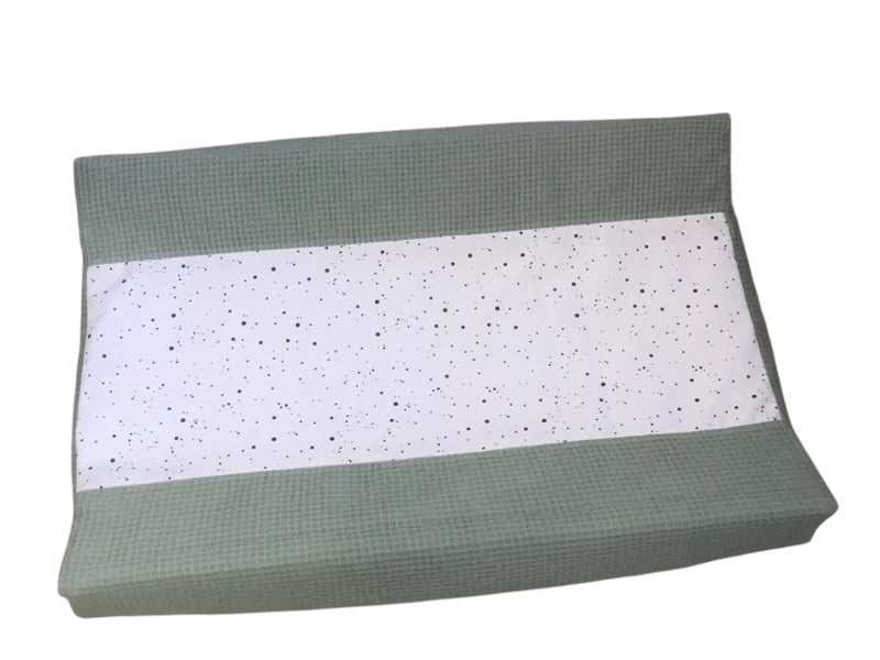 Aankleedkussen hoes Oud groen Confetti