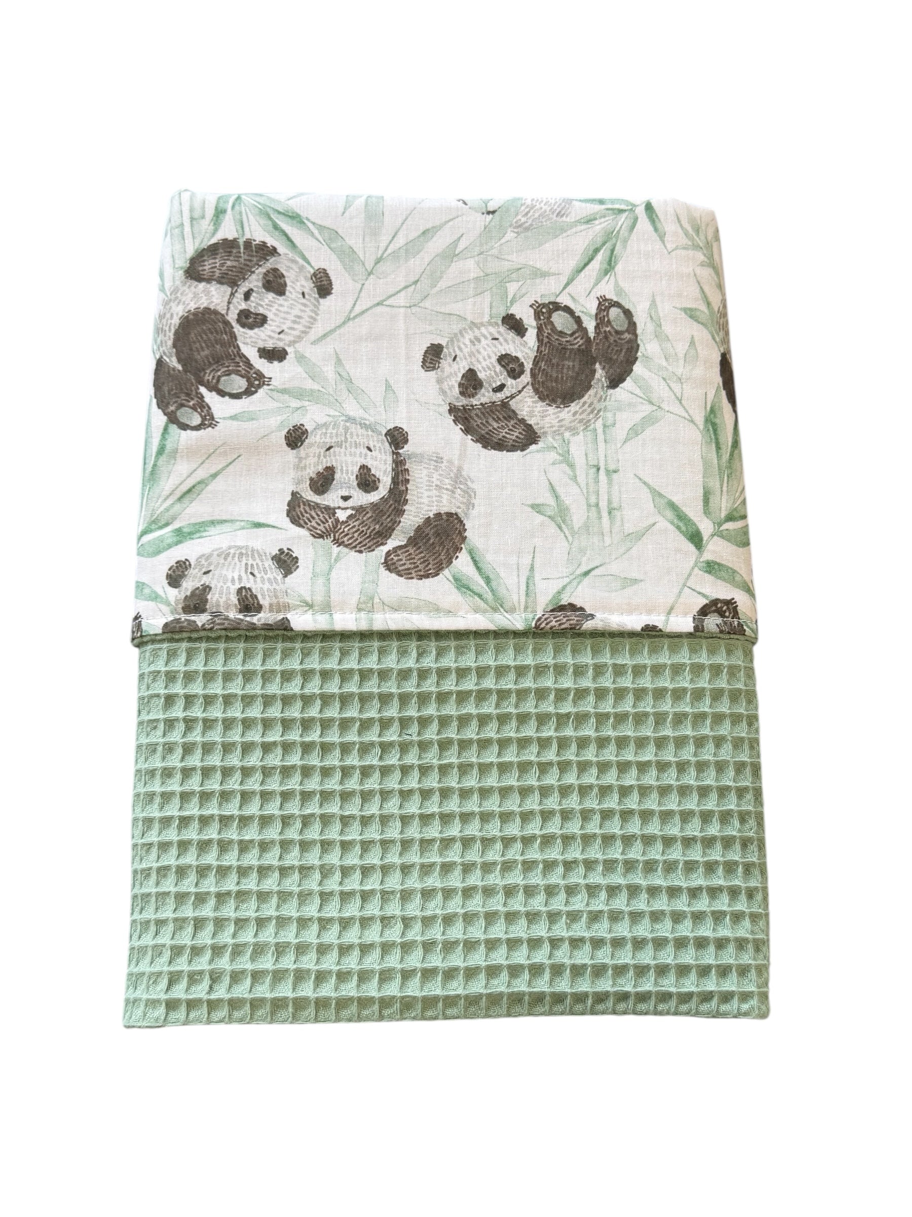 Baby deken kinderwagen deken wieg deken oud groen Panda