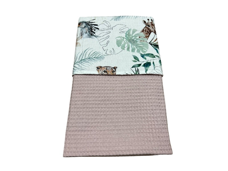 Baby deken kinderwagen deken wieg deken Oud Roze Wild Animal