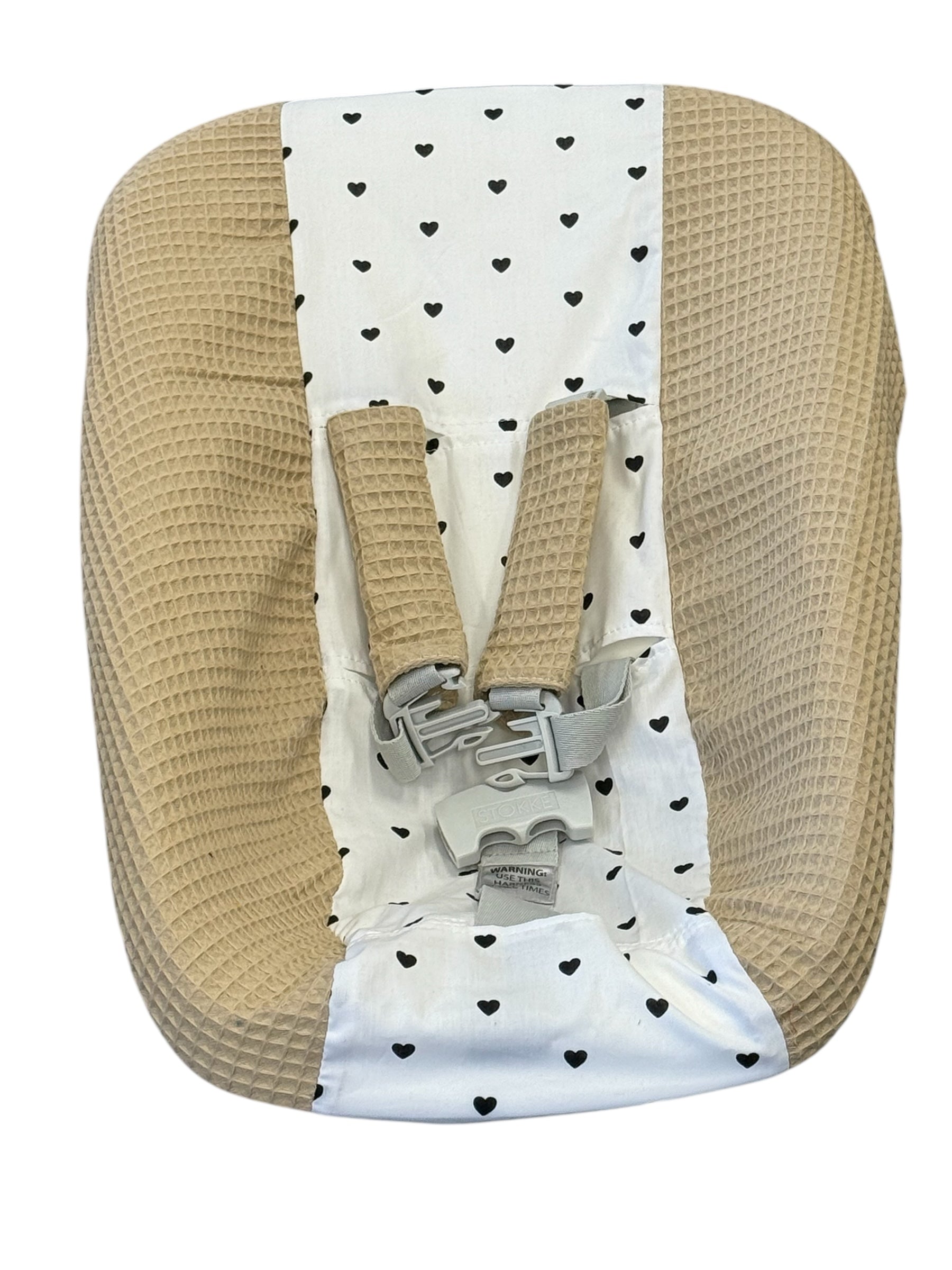 Stokke newborn hoes zand taupe beige hartjes