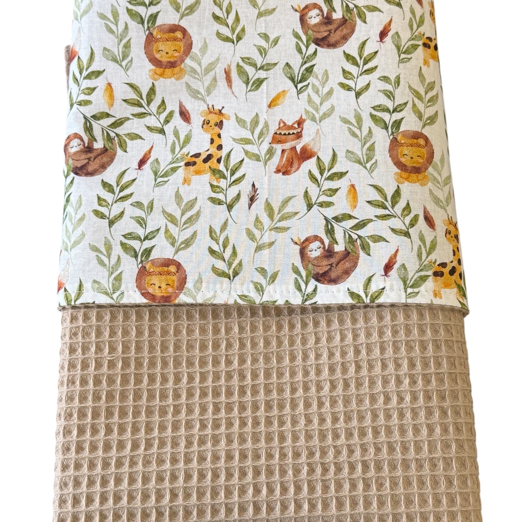 Baby deken kinderwagen deken wieg deken jungle diertjes zand