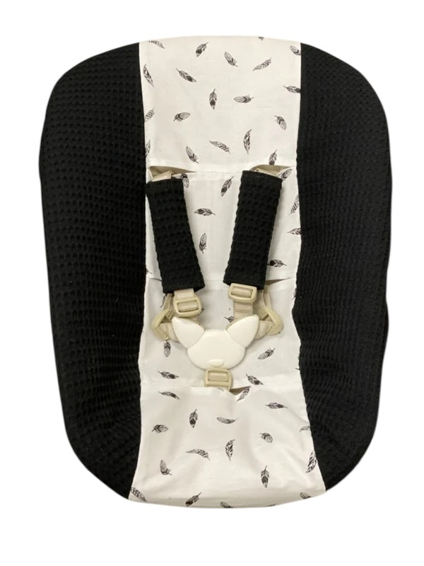 Stokke newborn hoes zwart kleine veertjes