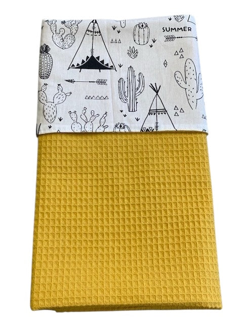 Baby deken kinderwagen deken wieg deken oker geel tipi tent