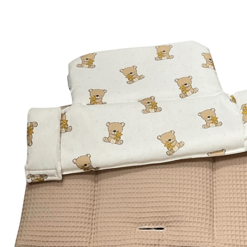 Stokke Tripp Trapp kussen set Teddy beer zand beige