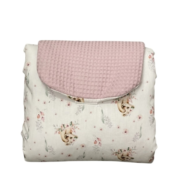 Verschoningsmatje oud roze welpjes