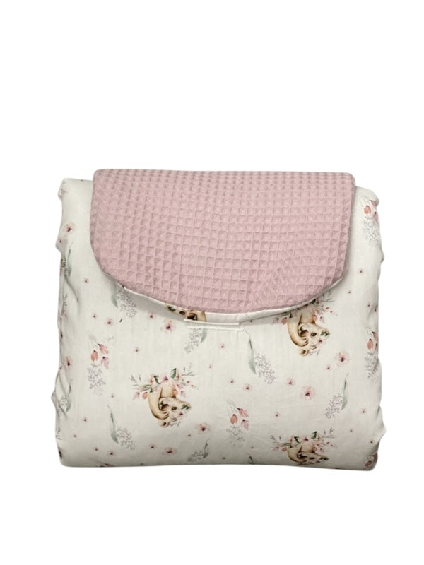 Verschoningsmatje oud roze welpjes