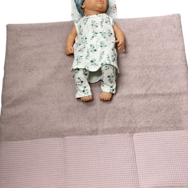 Verschoningsmatje oud roze welpjes