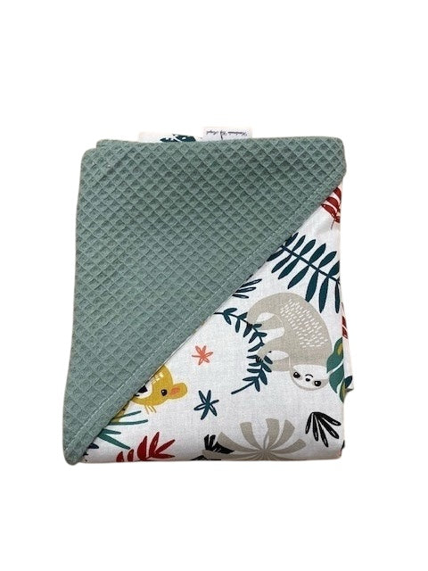 Wikkeldoek oud groen jungle