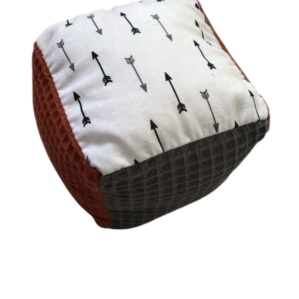 Speel kubus grijs koper pijltjes