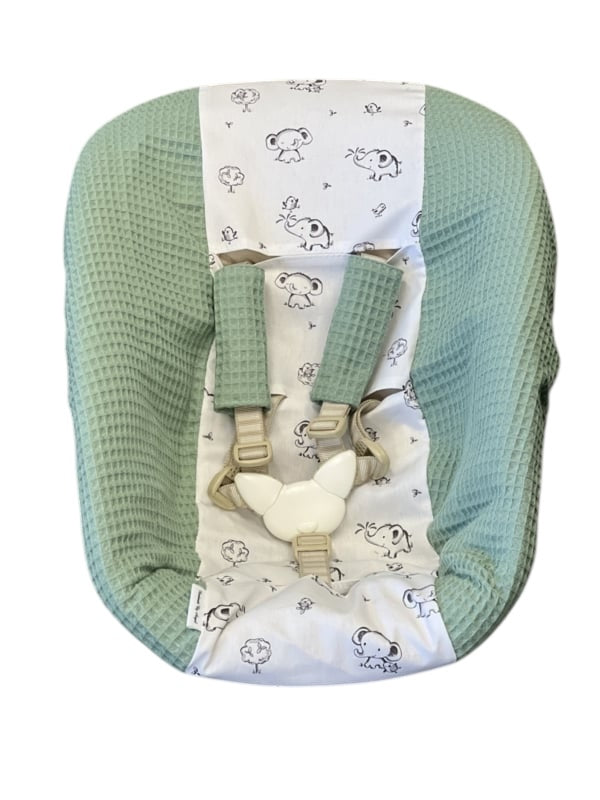 Stokke newborn hoes oud groen kleine olifantjes
