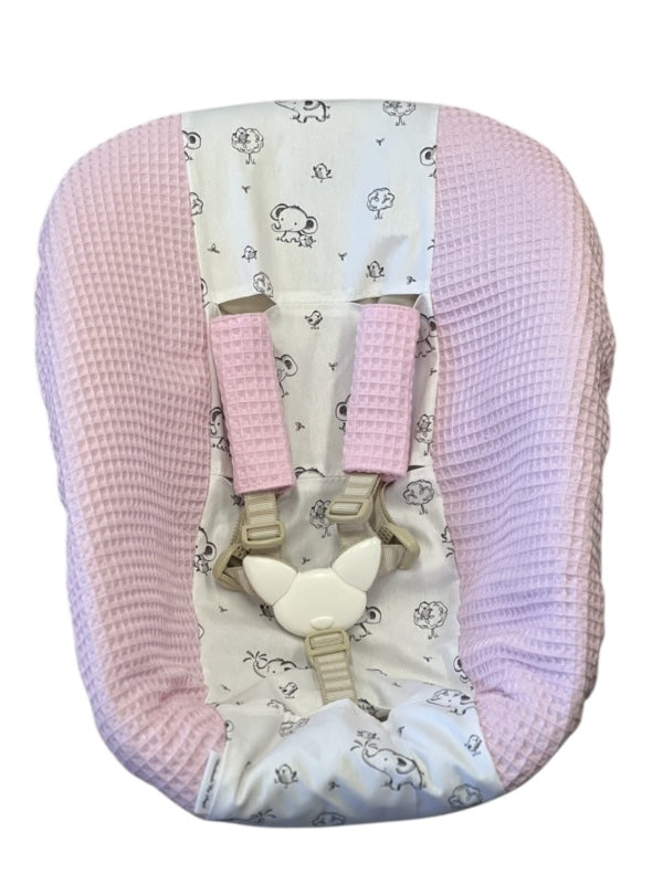 Stokke newborn hoes roze kleine olifantjes