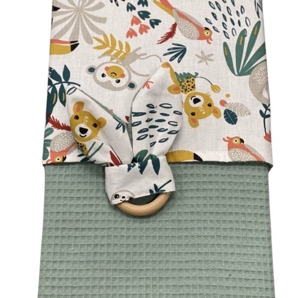 Baby deken kinderwagen deken wieg deken oud groen jungle