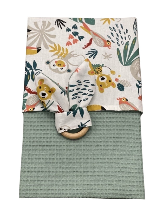 Baby deken kinderwagen deken wieg deken oud groen jungle
