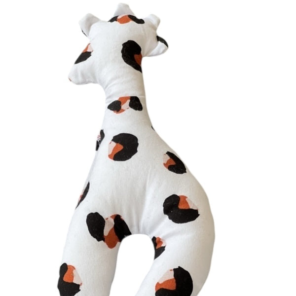 Knuffeltje giraffe panter orange
